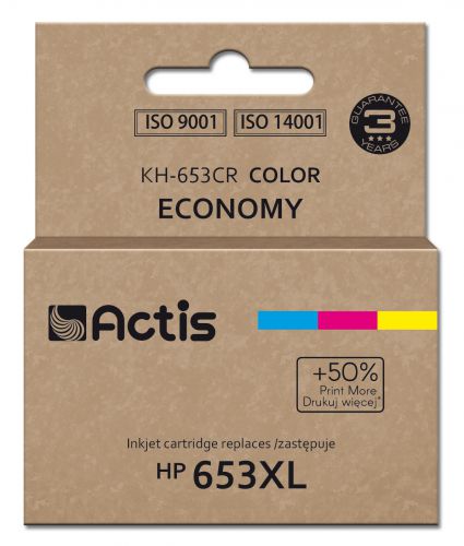 Tusz Actis KH-653CR (zamiennik HP 653XL 3YM74AE; Premium; 18ml; 300 stron; kolorowy)