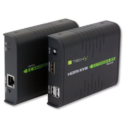 TECHLY KVM EXTENDER HDMI+USB PO SKRĘTCE DO 120M IDATA HDMI-KVM2