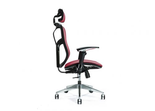 Ergonomiczny fotel biurowy ERGO 500 czerwony
