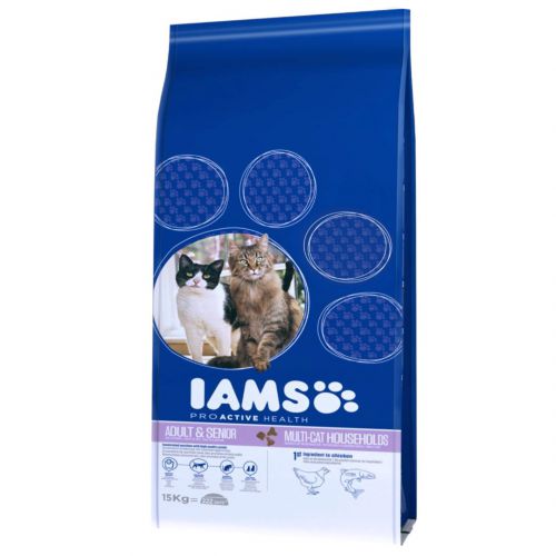 IAMS Adult Multicat - sucha karma dla kota - 15kg