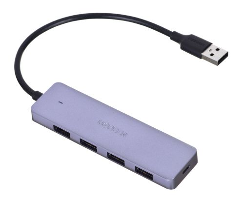 UGREEN ADAPTER 4W1 USB/4X USB 3.0+MICRO USB SZARY