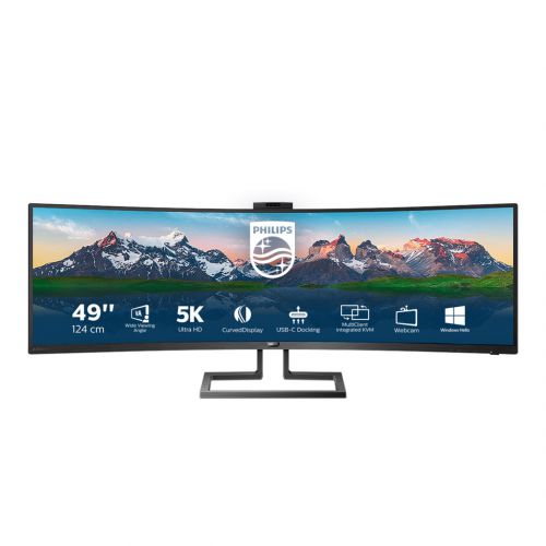 Monitor Philips 499P9H/00 (48,8\; VA; 5120x1440; DisplayPort, HDMI x2; kolor czarny)