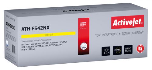 Toner Activejet ATH-F542NX (zamiennik HP 540 CF542X; Supreme; 2500 stron; żółty)