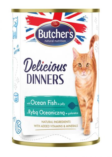 Butcher\'s Delicious Dinners kawałki z rybą morską w galaretce 400g