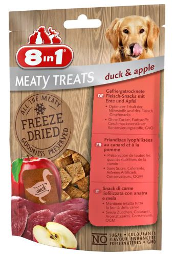 Przysmak 8in1 Dog Freeze Dried Kaczka i jabłko 50g