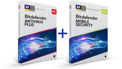 Bitdefender Antywirus Plus + Mobile Security 1U/1Y