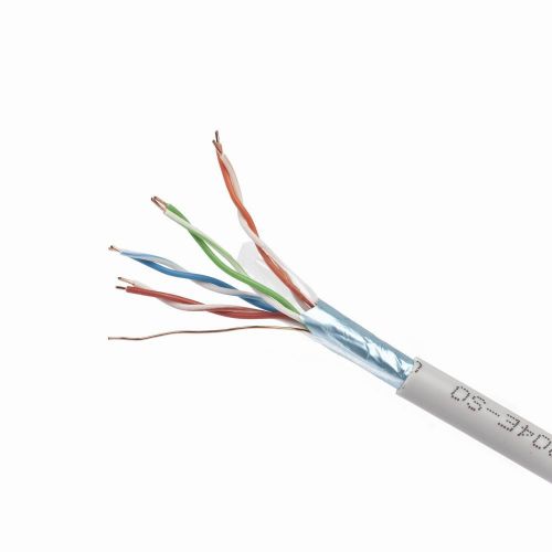 Kabel sieciowy GEMBIRD FPC-5004E-SOL/100 (F/FTP; 100m; kat. 5e; kolor szary)