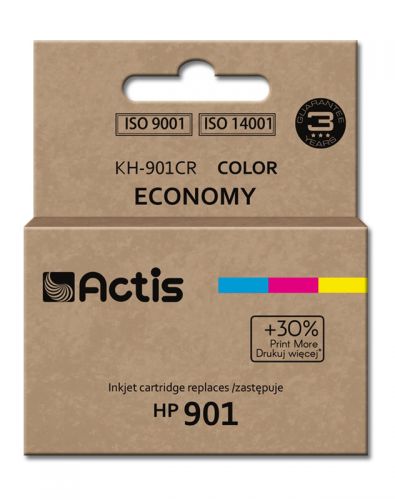 Tusz ACTIS KH-901CR (zamiennik HP 901 CC656AE; Standard; 21 ml; kolor)