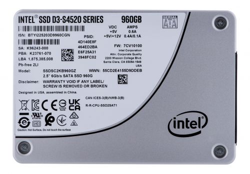 Dysk SSD Solidigm (Intel) S4520 960GB SATA 2.5\ SSDSC2KB960GZ01 (DWPD up to 3)