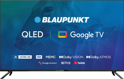 TV 50\ Blaupunkt 50QBG7000S 4K Ultra HD QLED, GoogleTV, Dolby Atmos, WiFi 2,4-5GHz, BT, czarny