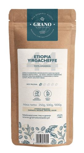 Kawa śred.miel.Granotost. ETIOPIA YIRGACHEFFE 250g