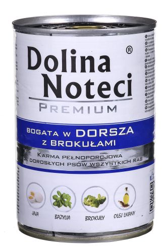 Karma DOLINA NOTECI Premium Dorsz i Brokuły (0,40 kg )