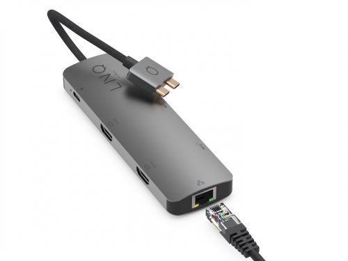 LINQ HUB USB-C 7IN2 D2 PRO MST USB-C MULTIPORT DO MACBOOK AIR/PRO HDMI 4K/60HZ,4K/30HZ, USB-C PD100W