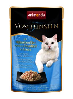 ANIMONDA Vom Feinsten Classic Cat smak: filet z kurczaka + biały tuńczyk w sosie - saszetka 50g