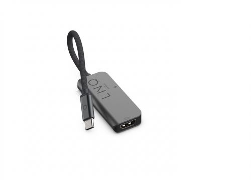 LINQ HUB USB-C ADAPTER 2IN1 (1X HDMI 2.0 4K/60HZ, 1X USB-C PD 100W DO ZASILANIA), PLECIONY KABEL 15