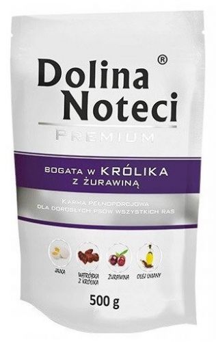 Karma DOLINA NOTECI Premium Królik z Żurawiną (0,50 kg )