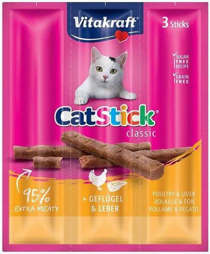 VITAKRAFT CAT STICK MINI drób-wątróbka dla kota 3szt