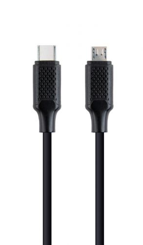 GEMBIRD KABEL USB TYPE-C(M) -> USB MICRO (M) ŁADOWANIE/TRANSMISJA DANYCH, 1.5M, CZARNY