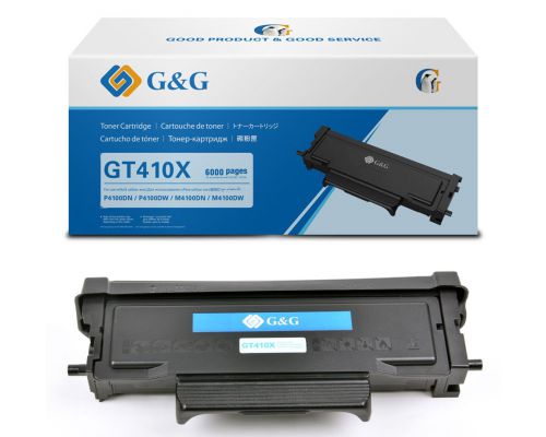 G&G Toner GT410X, do drukarki G&G M4100DW + P4100DW (Wydajność 6 000 stron, Kolor Czarny)