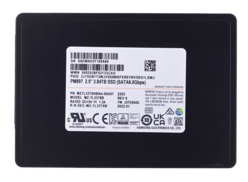 Dysk SSD Samsung PM897 3.84TB SATA 2.5\ MZ7L33T8HBNA-00A07 (DWPD 3)