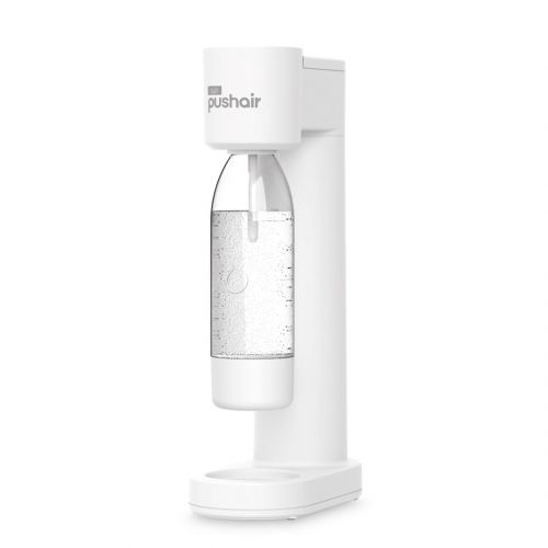 Saturator do wody Dafi PushAir + 2x butelka 0,7L + nabój CO2 (biały)
