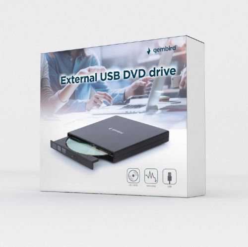 GEMBIRD ZEWNĘTRZNA NAGRYWARKA DVD 8X, CD 24X USB 2.0 CZARNA