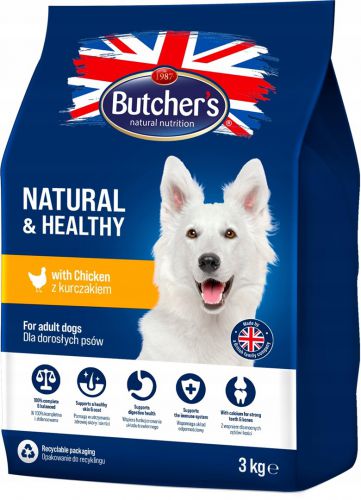 BUTCHER\'S z kurczakiem 3kg - sucha karma dla psa