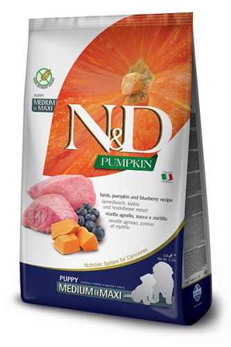 Farmina N&D Pumpkin sucha karma dla szczeniąt ras średnich i dużych z jagnięciną 2,5kg