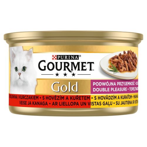 GOURMET GOLD - mix wołowina i kurczak 85g