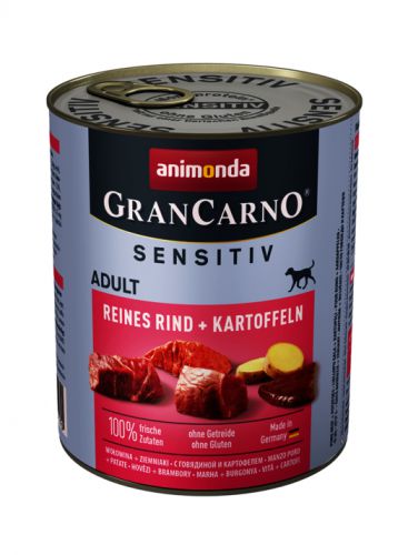 ANIMONDA Grancarno Sensitiv smak: wołowina z ziemniakami 800g