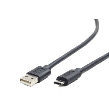 Kabel GEMBIRD CCP-USB2-AMCM-1M (USB 2.0 M - USB typu C M; 1m; kolor czarny)