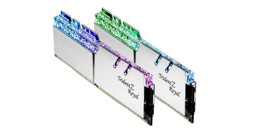 G.SKILL TRIDENTZ ROYAL RGB DDR4 2X16GB 4800MHZ CL20 XMP2 SILVER F4-4800C20D-32GTRS