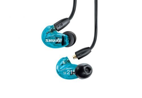 Shure SE215DYBL+UNI-EFS - Słuchawki douszne AONIC215 z pojedynczym przetwornikiem i kablem 3.5mm (ni