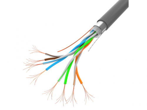 Kabel FTP Lanberg LCF5-11CC-0305-S (F/UTP, RJ45 - F/UTP, RJ45 ; FTP; 305m; kat. 5e; kolor szary)