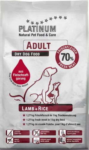 Platinum Adult Lamb+Rice 15kg, karma sucha dla psów