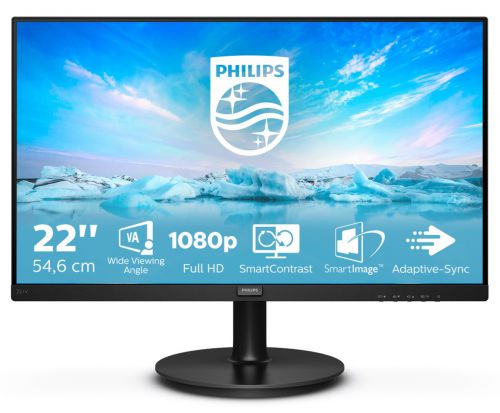 Monitor Philips 221V8A/00 (21,5\; VA; FullHD 1920x1080; HDMI, VGA; kolor czarny)
