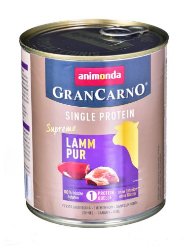 ANIMONDA GranCarno Single Protein smak: jagnięcina - puszka 800g
