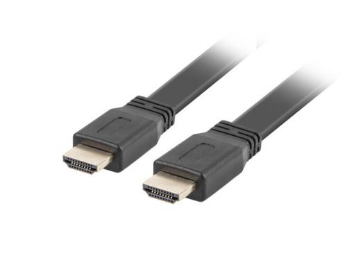 Kabel Lanberg CA-HDMI-21CU-0005-BK (HDMI M - HDMI M; 0,50m; kolor czarny)