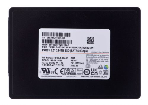 Dysk SSD Samsung PM893 3.84TB SATA 2.5\ MZ7L33T8HBLT-00A07 (DWPD 1)