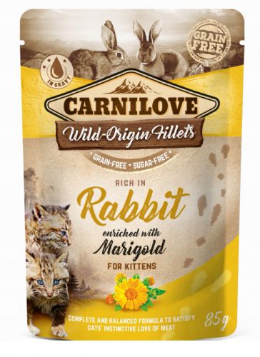 Carnilove Cat Pouch Rabbit&Marigold 85g