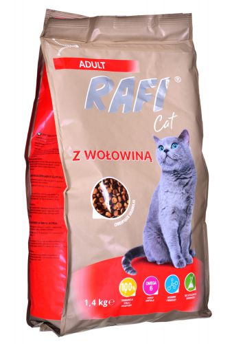 DOLINA NOTECI Rafi Cat z wołowiną 1,4 KG