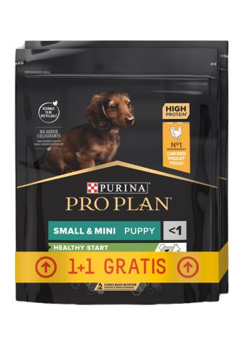 PURINA Pro Plan small&mini puppy kurczak z ryżem - sucha karma dla psa - 700g + 700g