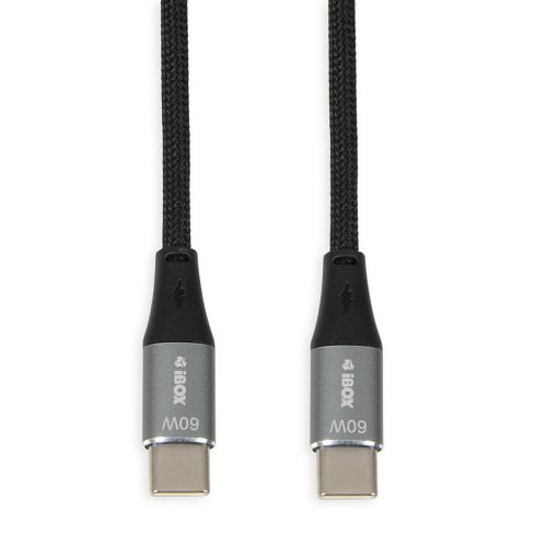 KABEL I-BOX USB TYP-C 60W 2M PD/QC CZARNY