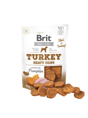 BRIT JERKY Turkey Meaty COINS 80g