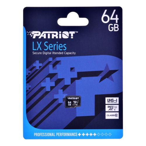 Patriot LX Series microSDHC 64GB Class 10 UHS-I