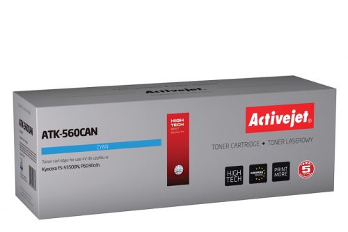 Toner Activejet ATK-560CAN (zamiennik Kyocera TK-560C; Premium; 10000 stron; niebieski)