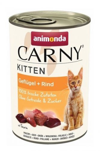 Animonda Carny Kitten smak: wołowina i drób 400g