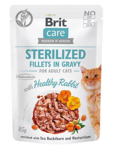 Brit Care Cat Fillets In Gravy Sterilized Rabbit 85g