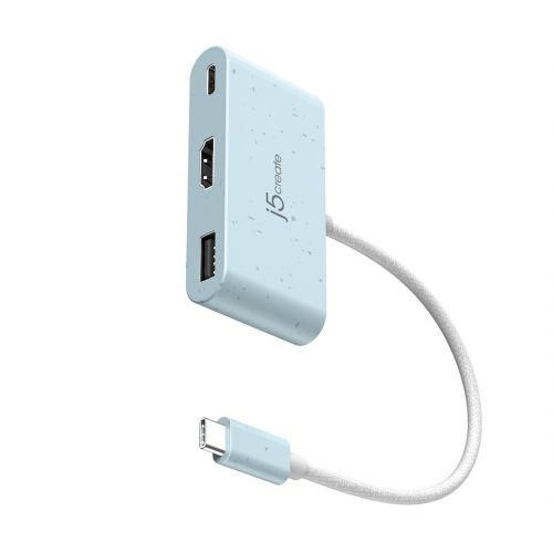Stacja dokująca j5create Eco-Friendly USB-C to HDMI & USB Type-A with Power Delivery 1xHDMI/1xUSB 3.