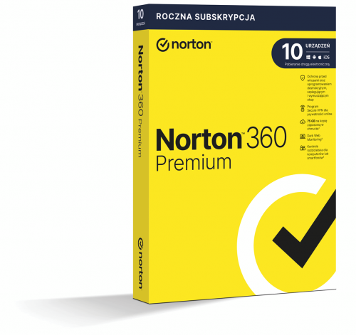 Norton 360 Premium 10D/12M ESD (NIE WYMAGA KARTY)